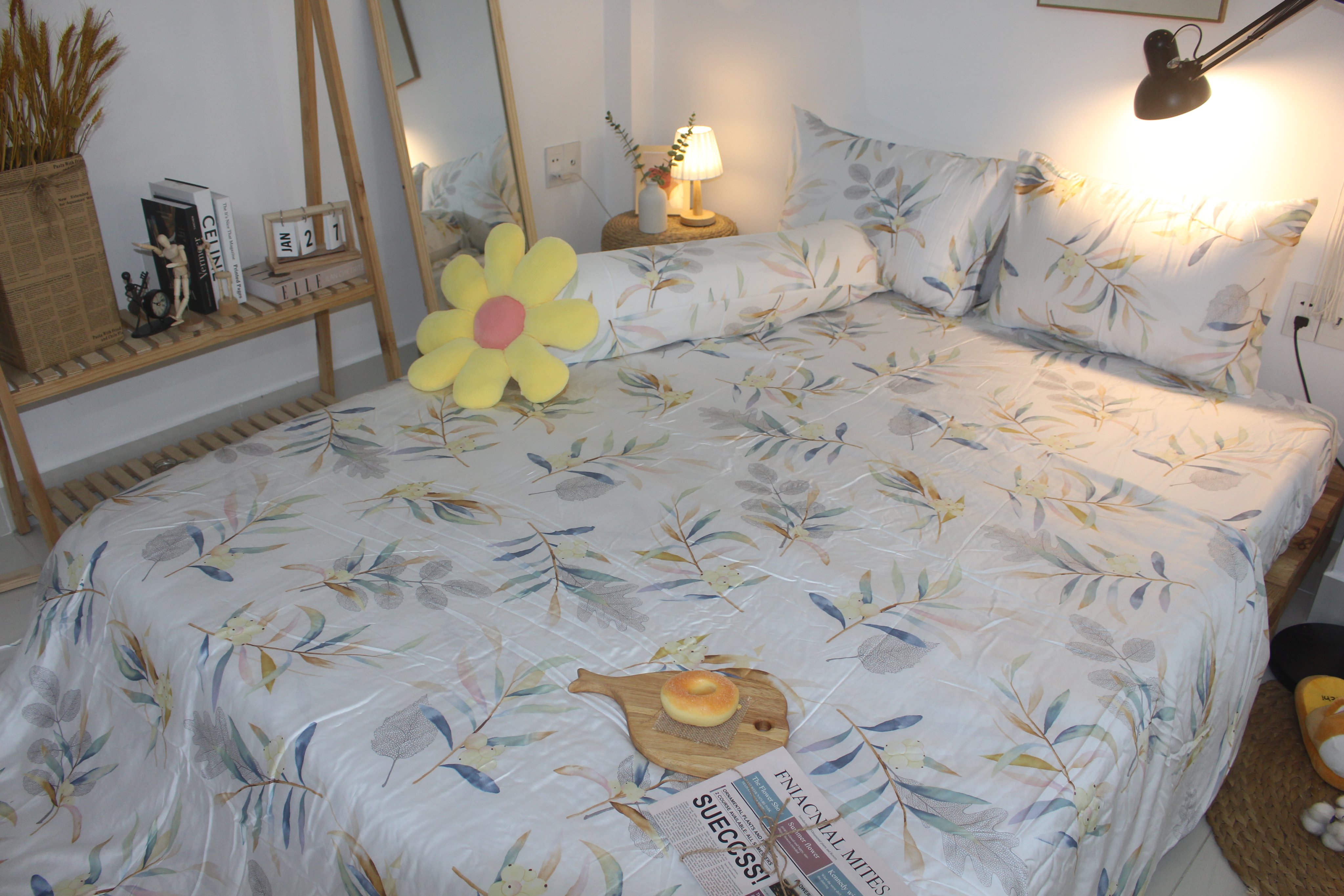 Bộ Chăn Drap gối TENCEL 60s Cao cấp mềm mịn mượt mà như lụa