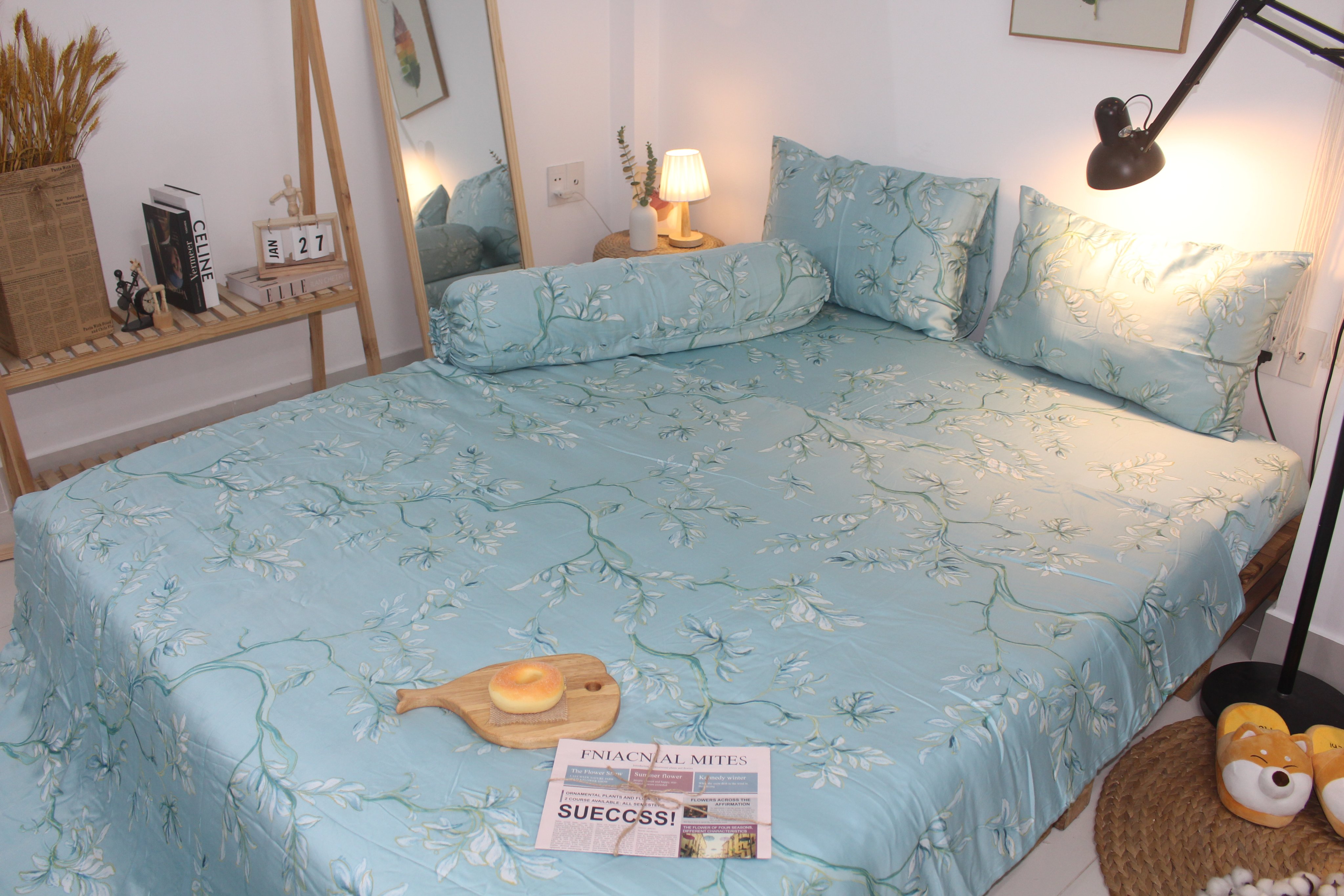Bộ Chăn Drap gối TENCEL 60s Cao cấp mềm mịn mượt mà như lụa