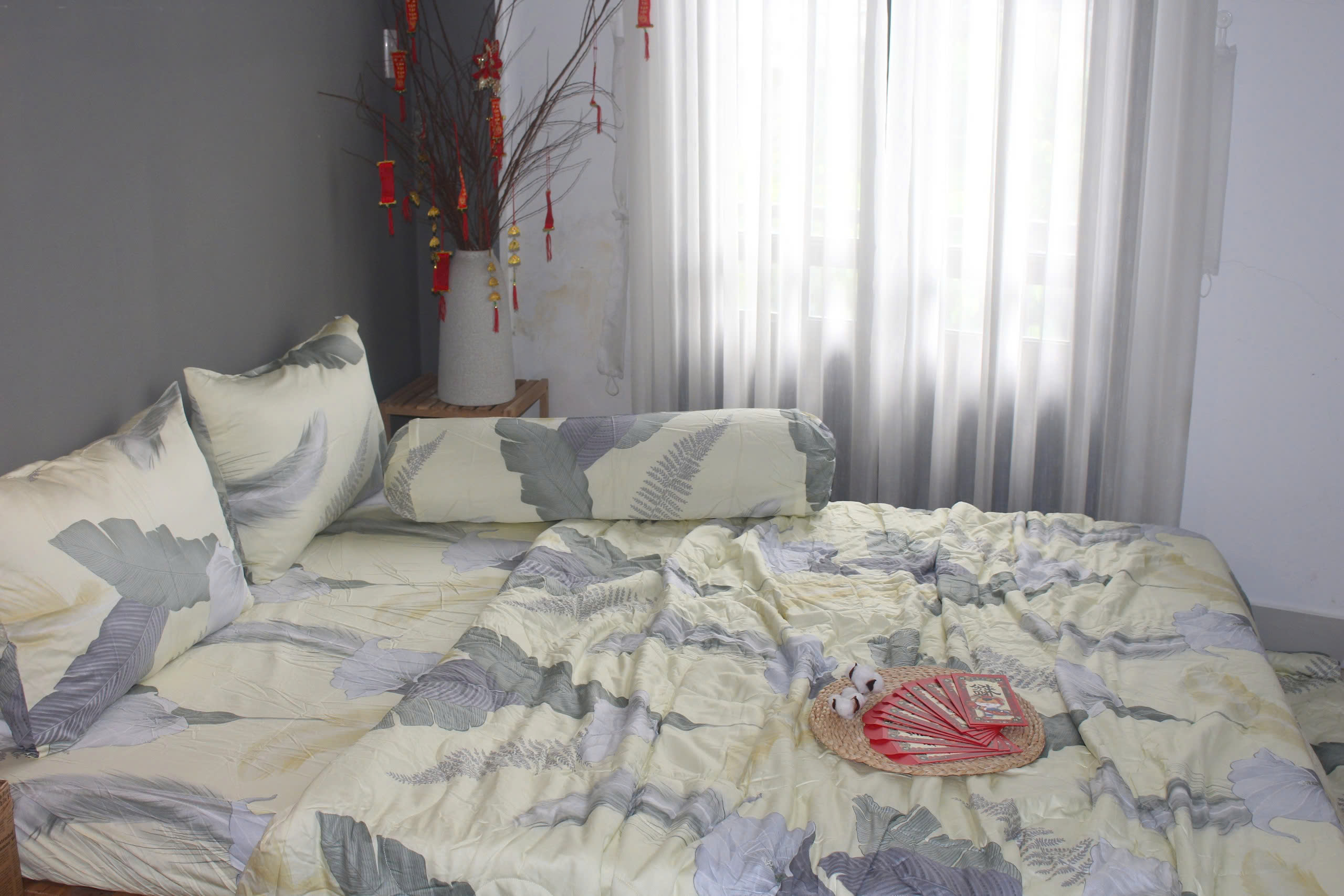 Bộ Chăn Drap gối TENCEL 40s Cao cấp mềm mịn mượt mà như lụa
