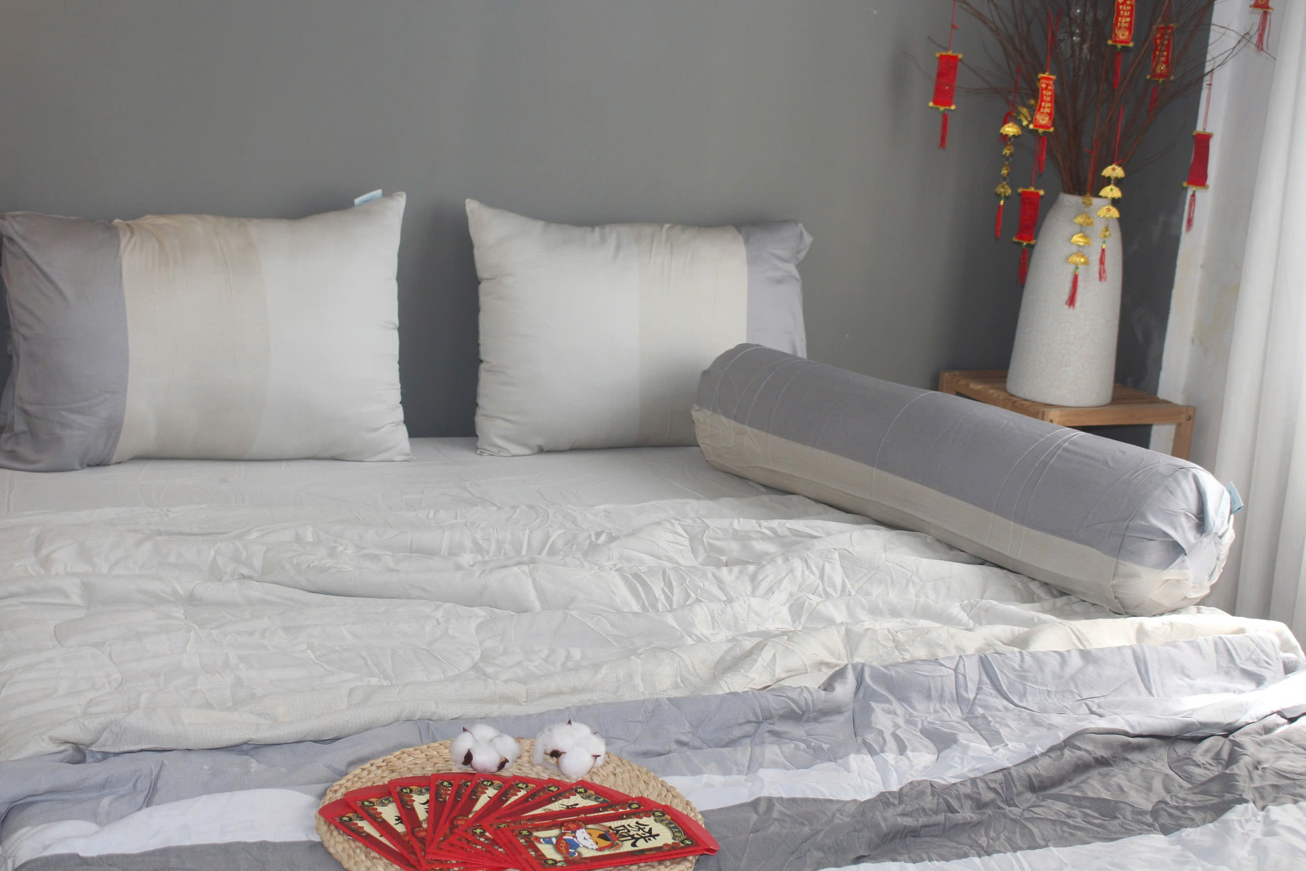 Bộ Chăn Drap gối TENCEL 40s Cao cấp mềm mịn mượt mà như lụa