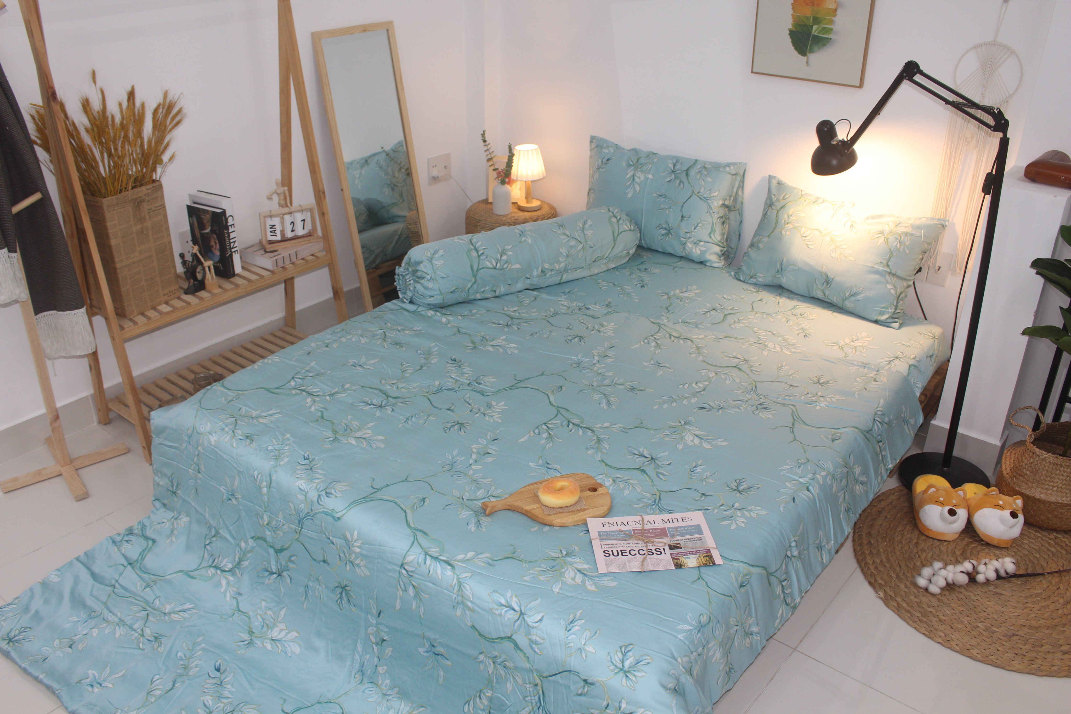 Bộ Chăn Drap gối TENCEL 60s Cao cấp mềm mịn mượt mà như lụa