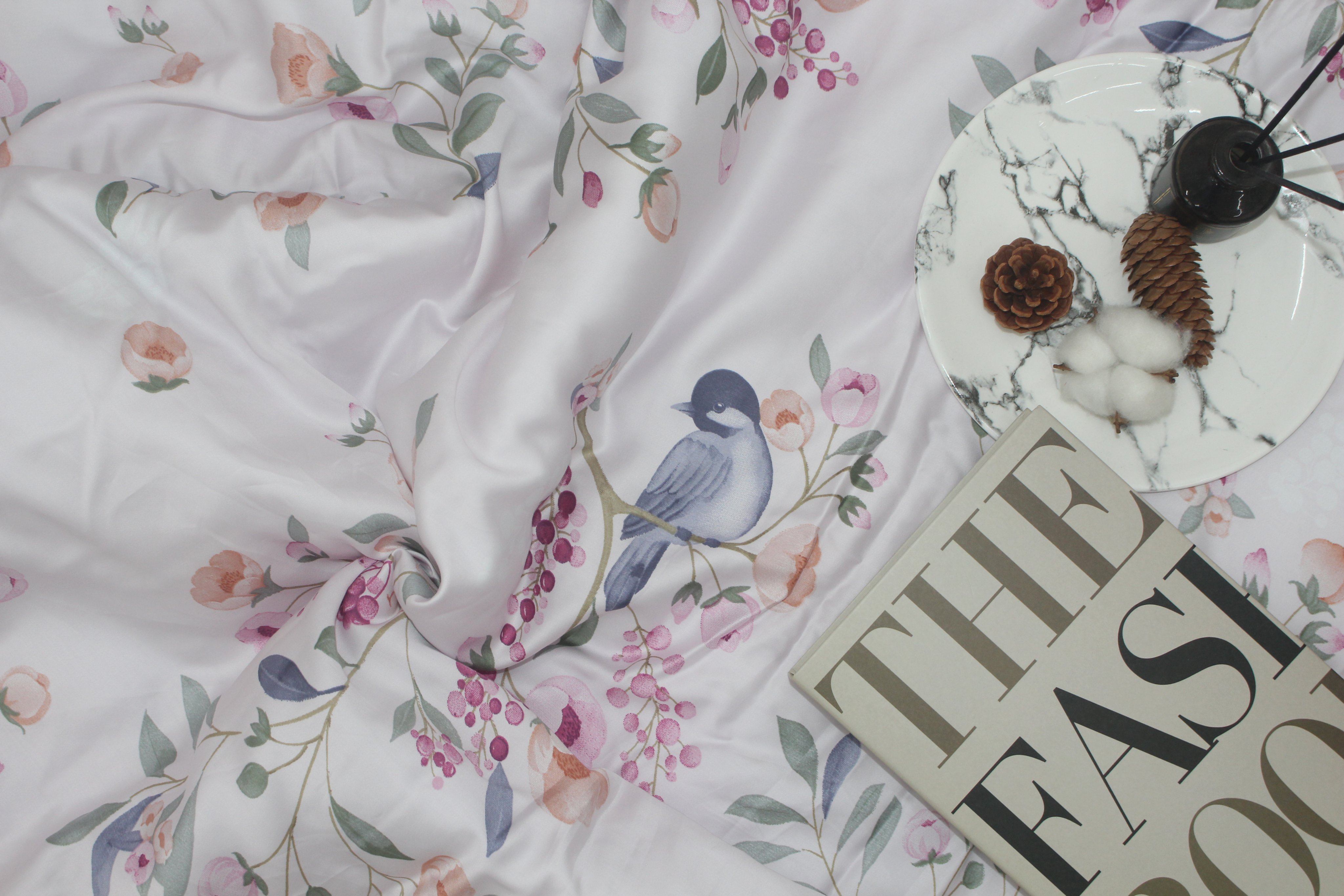 Bộ Chăn Drap gối TENCEL 60s Cao cấp mềm mịn mượt mà như lụa