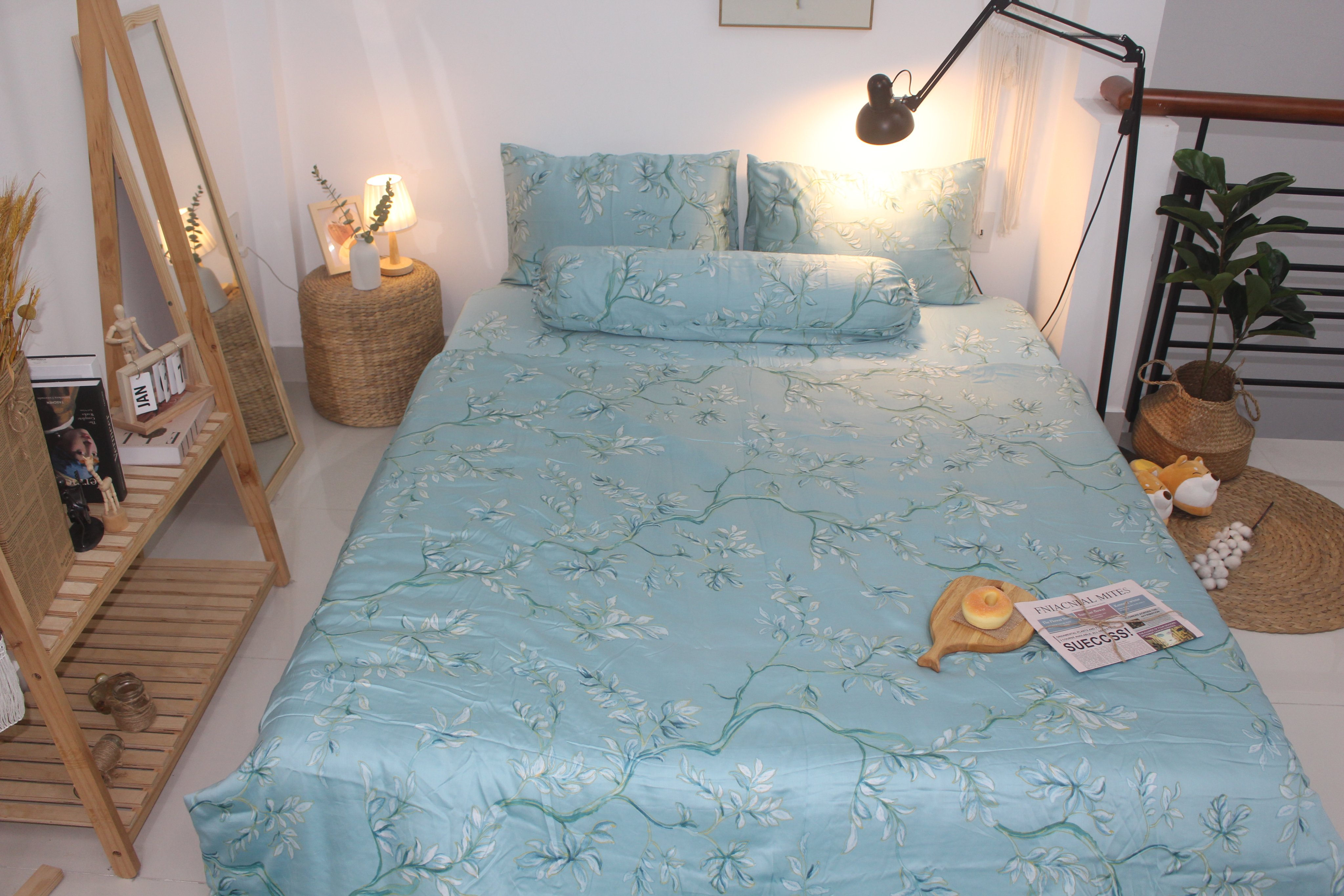 Bộ Chăn Drap gối TENCEL 60s Cao cấp mềm mịn mượt mà như lụa